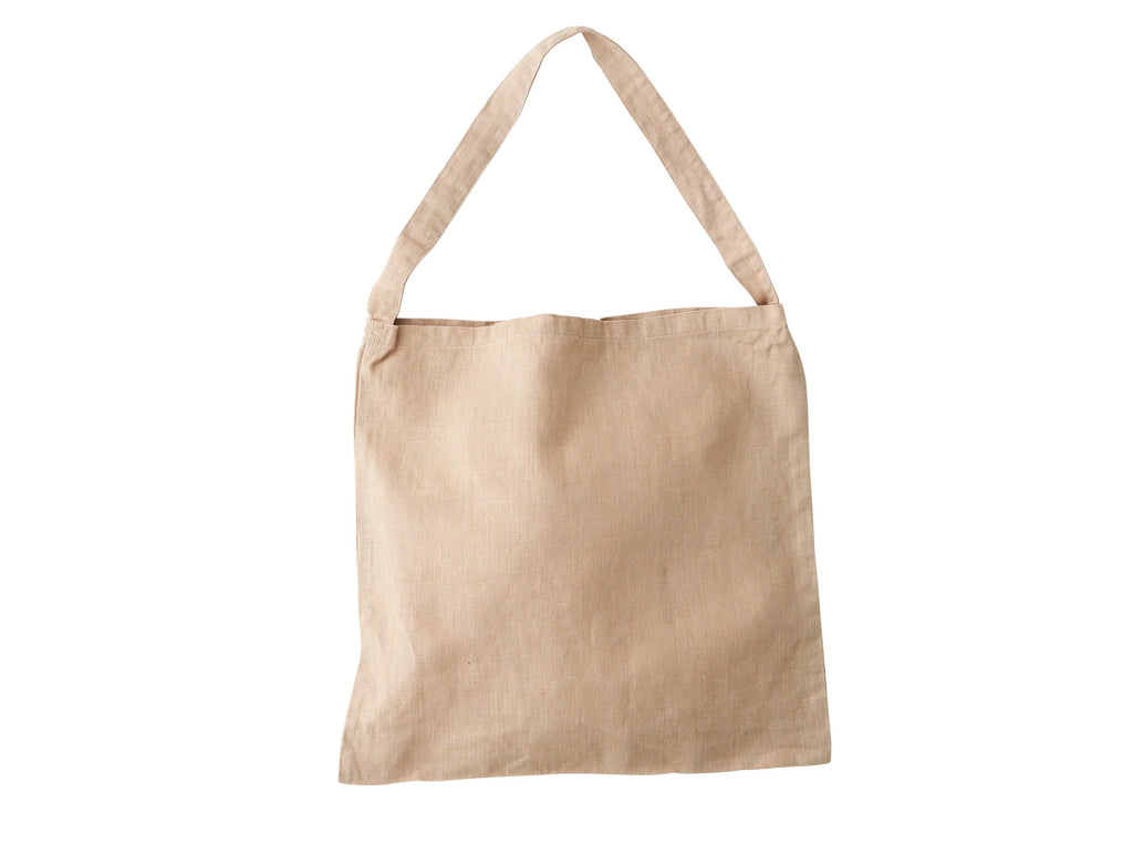 Alabaster Linen Shoulder Bag